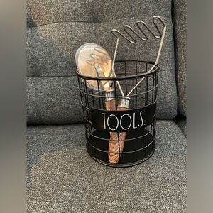 Rae Dunn Tools Holder w/ Pizza Cutter and Masher